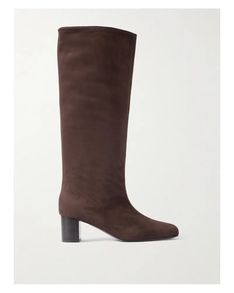 Totême Downtown Stiefel Aus Veloursleder - Braun Braun