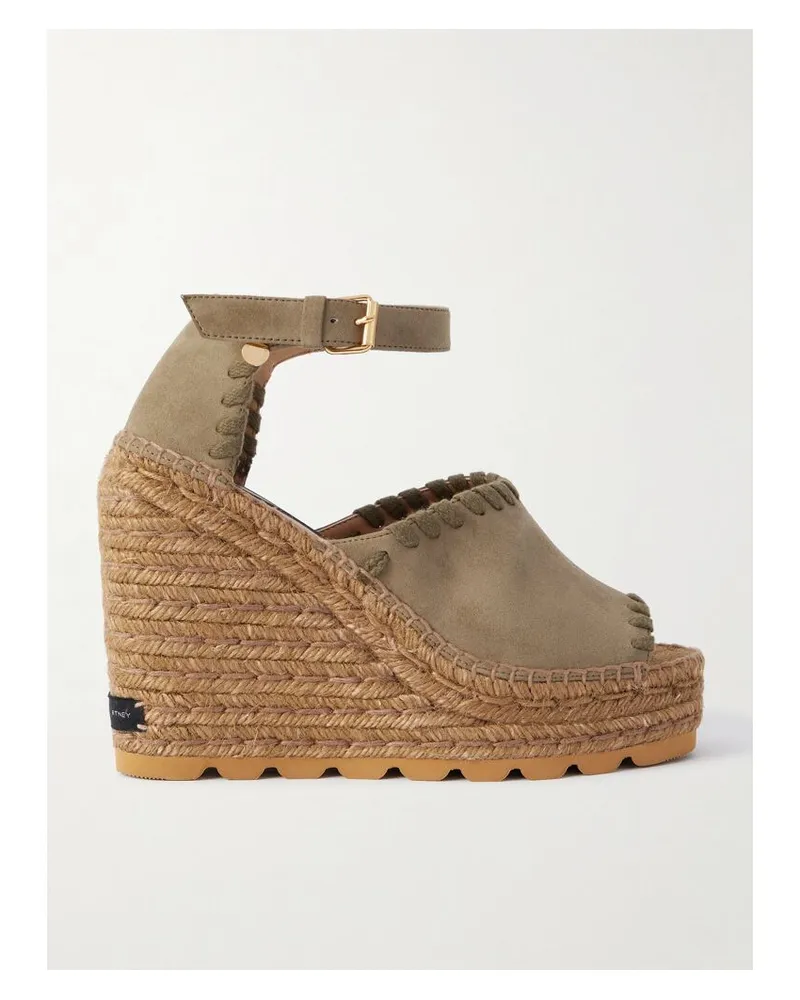 Stella McCartney Gaia Espadrille-wedges - Grün Grün