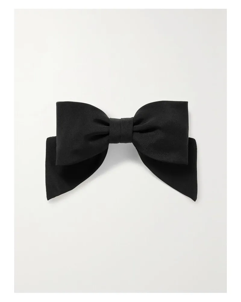 Sophie Buhai Net Sustain Haarspange Aus Satin Mit Schleife - Schwarz Schwarz