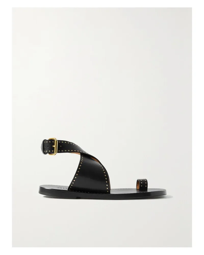 Isabel Marant Jools Sandalen Aus Leder Mit Nieten - Schwarz Schwarz