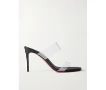 Just Loubi 85 Mules Aus Pvc - Schwarz
