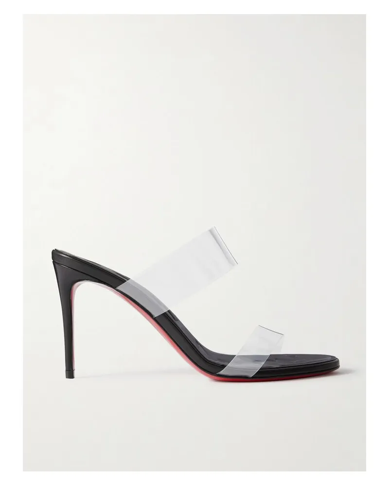 Christian Louboutin Just Loubi 85 Mules Aus Pvc - Schwarz Schwarz