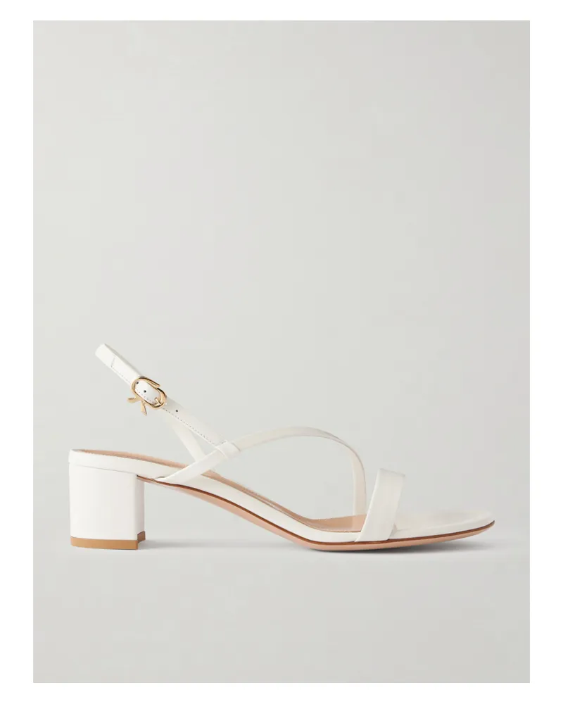 Gianvito Rossi Betsey 45 Leather Sandals - Neutrals Neutrals