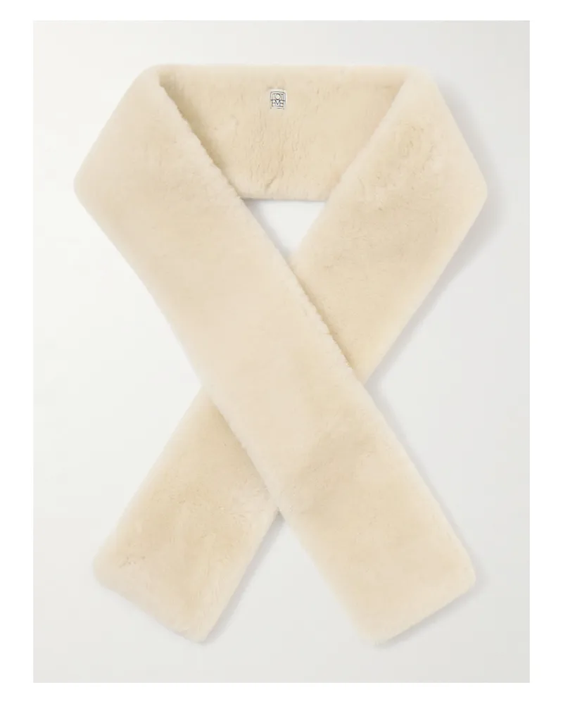 Totême Tuxedo Schal Aus Shearling - Neutral Neutral