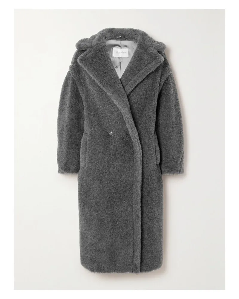 Max Mara Teddy Bear Icon Oversized-mantel Aus Einer Mischung Aus Wolle, Alpakawolle Und Seide - Grau Grau
