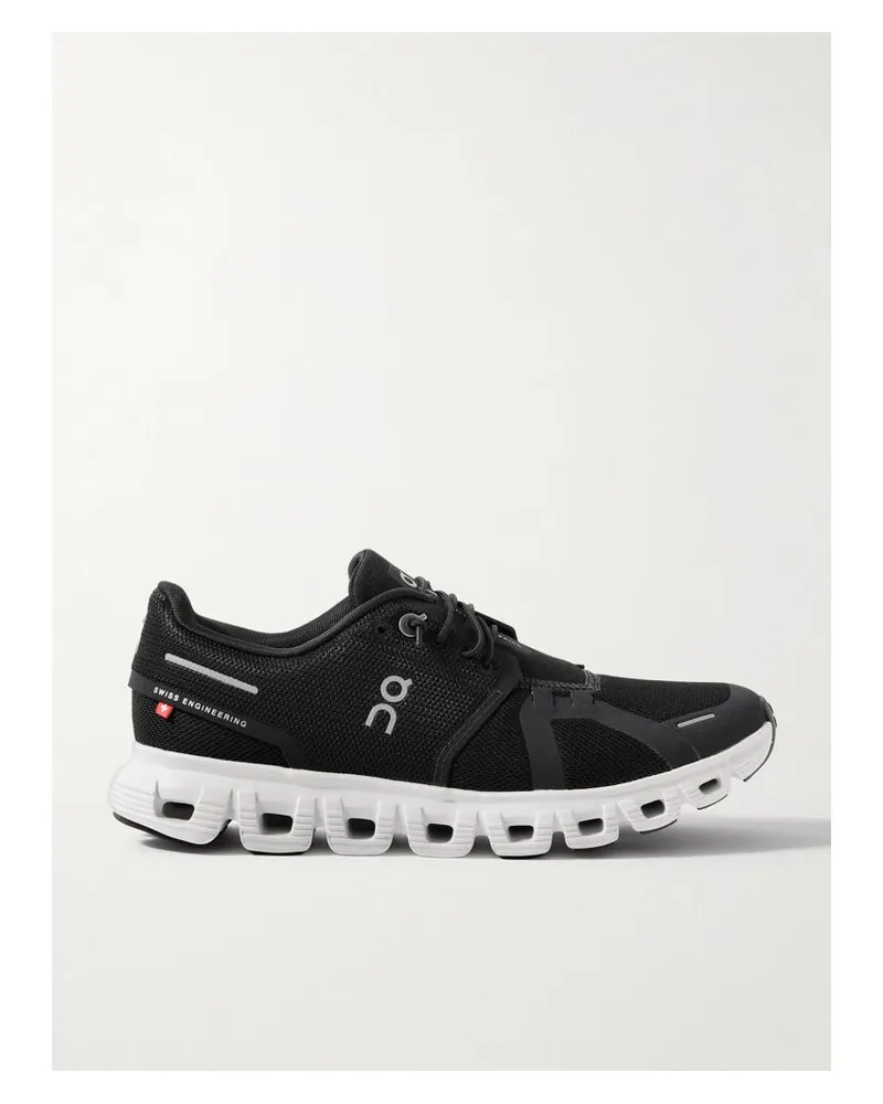ON Cloud 6 Sneakers Aus Mesh - Schwarz Schwarz
