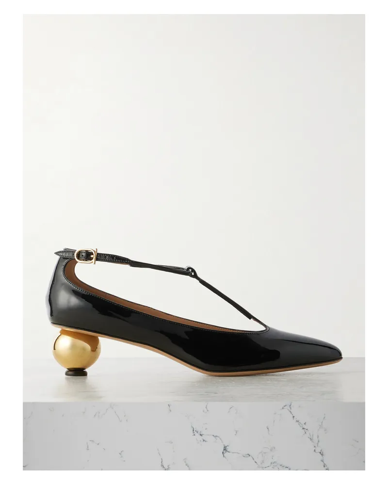Ferragamo Tania Pumps Aus Lackleder - Schwarz Schwarz