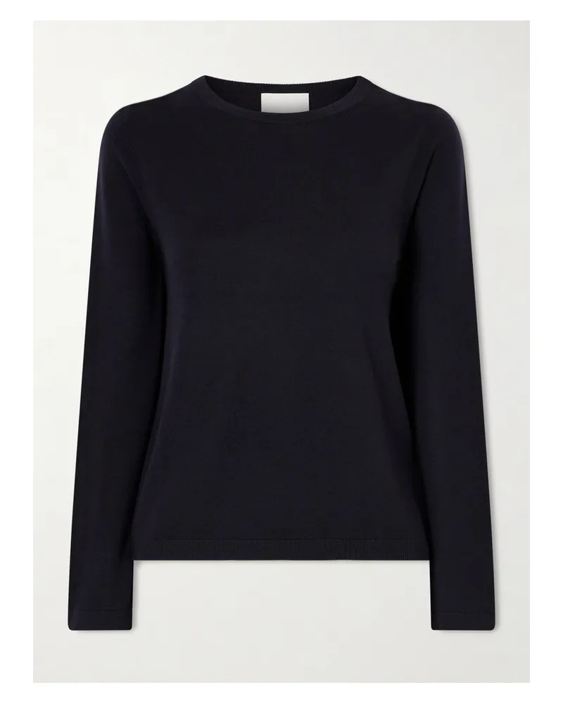 ALLUDE Wool Sweater - Blue Blue