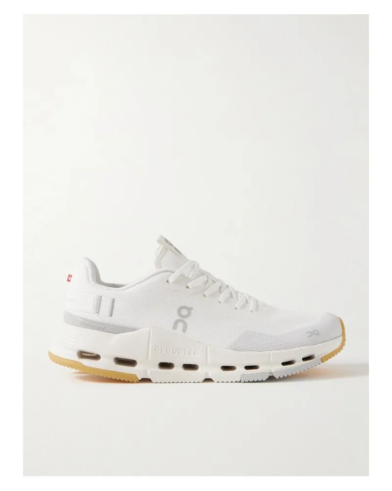 ON Cloudnova Form 2 Sneakers Aus Mesh Mit Filz- Und Gummibesätzen - Weiß Weiß
