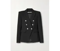 Miller Dickey Doppelreihiger Blazer Aus Grain De Poudre - Schwarz