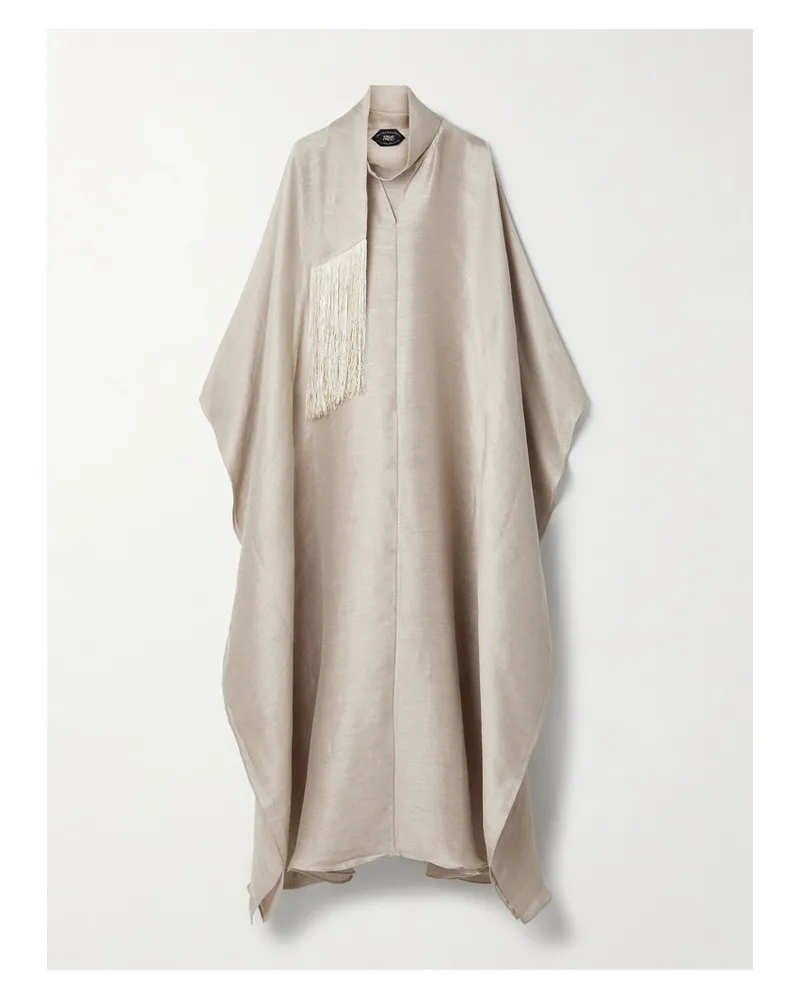 Taller Marmo Ottawa Kaftan aus einer Leinenmischung Ecru