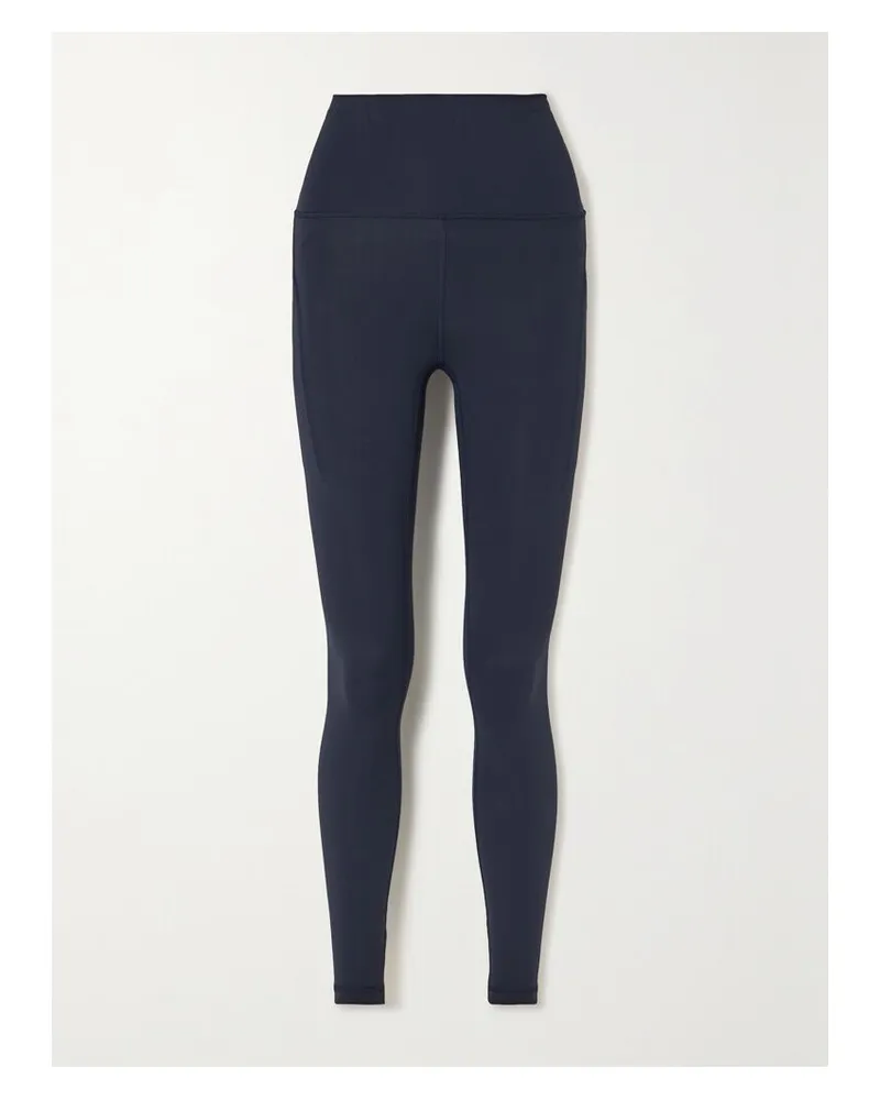 LULULEMON Wunder Train 63,5 Cm Hoch Sitzende Stretch-leggings Mit Taschen - Blau Blau