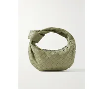 Jodie Mini Intrecciato Leather Tote - Green