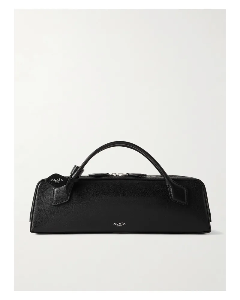 Alaïa Le Teckel Textured-leather Tote - Black Black