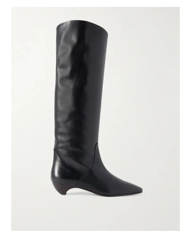 Le Monde Béryl Allegra Kniehohe Stiefel Aus Leder - Schwarz Schwarz