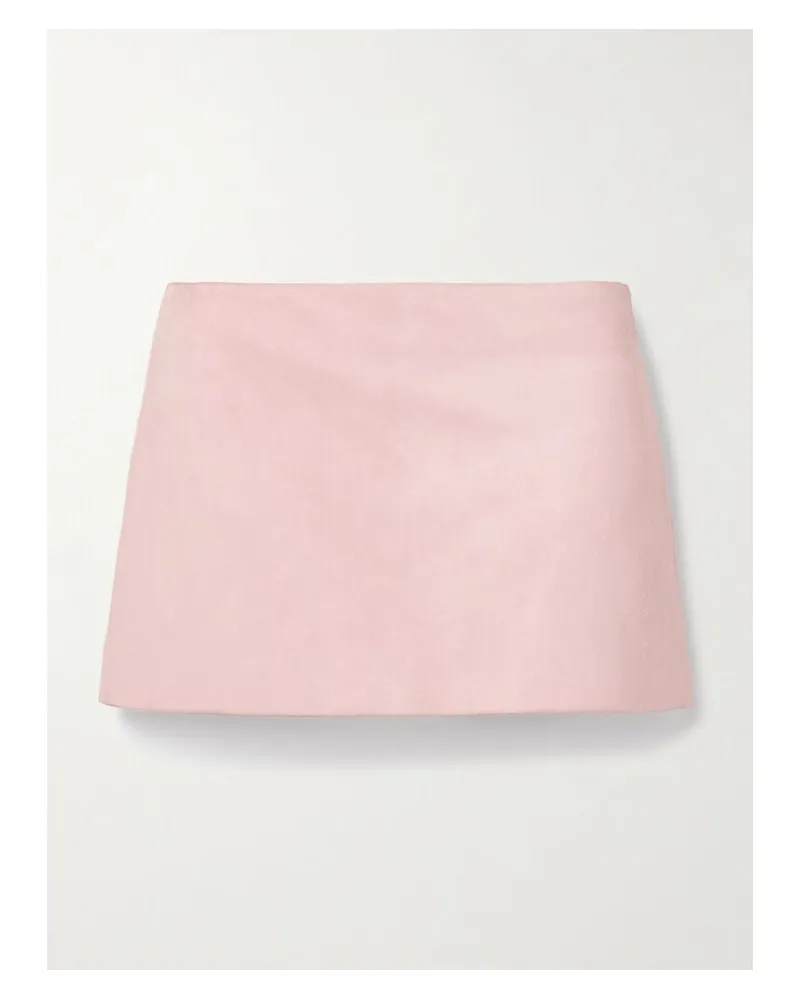KHAITE Jett Minirock Aus Veloursleder - Pink Pink