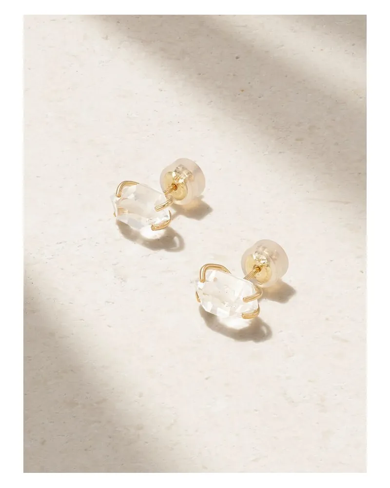 Melissa Joy Manning Ohrstecker Aus Recyceltem 14 Karat Gold Mit Herkimer-diamanten Gold
