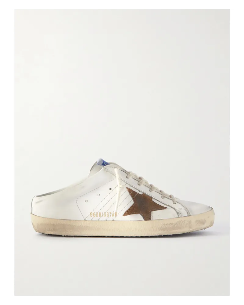 Golden Goose Super-star Sabot Slip-ons aus Leder Weiß