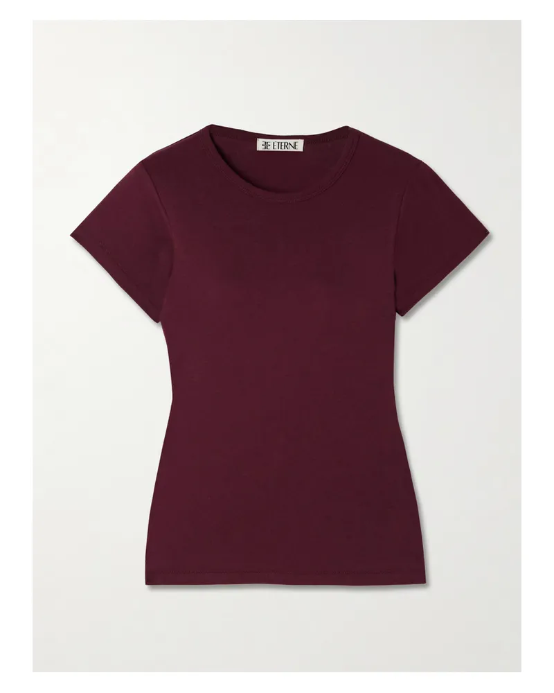 ÉTERNE Baby T-shirt Aus Jersey Aus Einer Baumwoll-modalmischung - Burgunder Burgunder