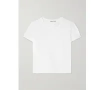 Verkürztes T-shirt aus Supima®-baumwoll-jersey