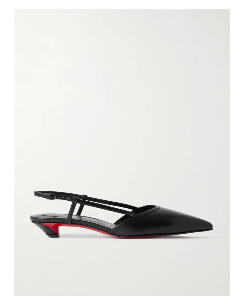 Christian Louboutin Miss Z Slingina 25 Slingback-pumps Aus Leder - Schwarz Schwarz