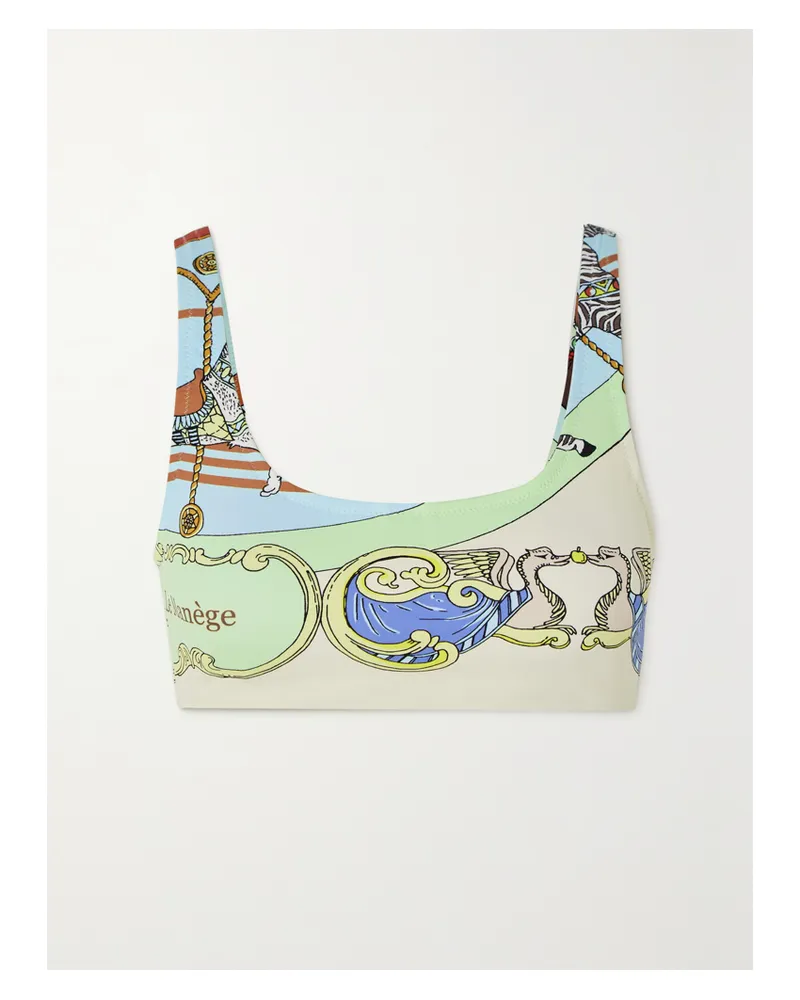 Tory Sport Bedruckter Sport-bh - Grün Grün