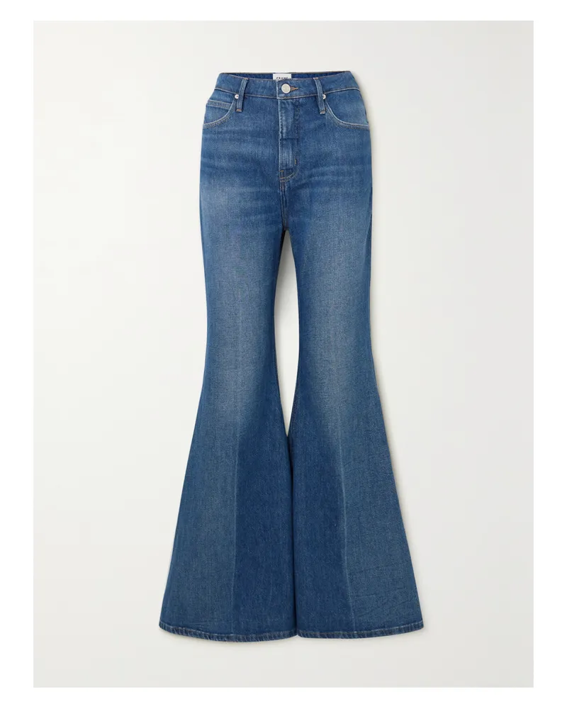 Frame Denim Net Sustain Extreme Hoch Sitzende Schlagjeans - Blau Blau