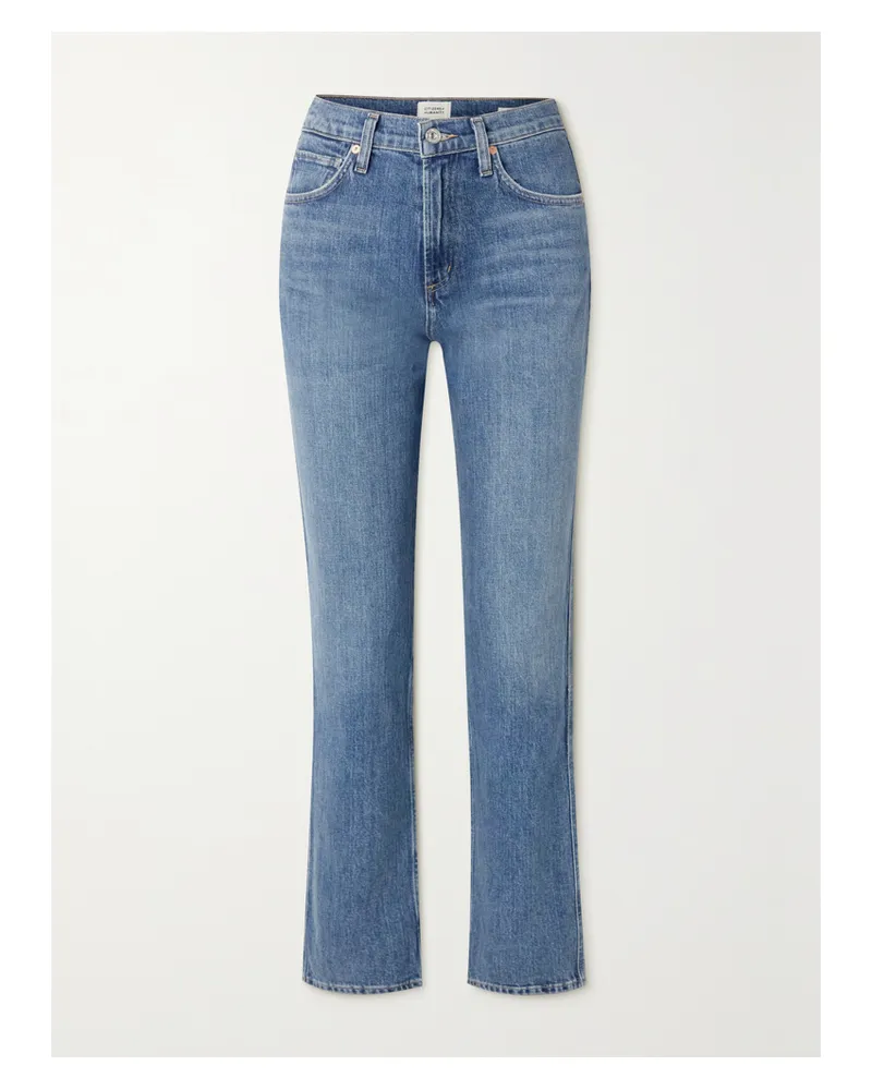 Citizens of humanity Daphne Hoch Sitzende Jeans Mit Geradem Bein - Blau Blau