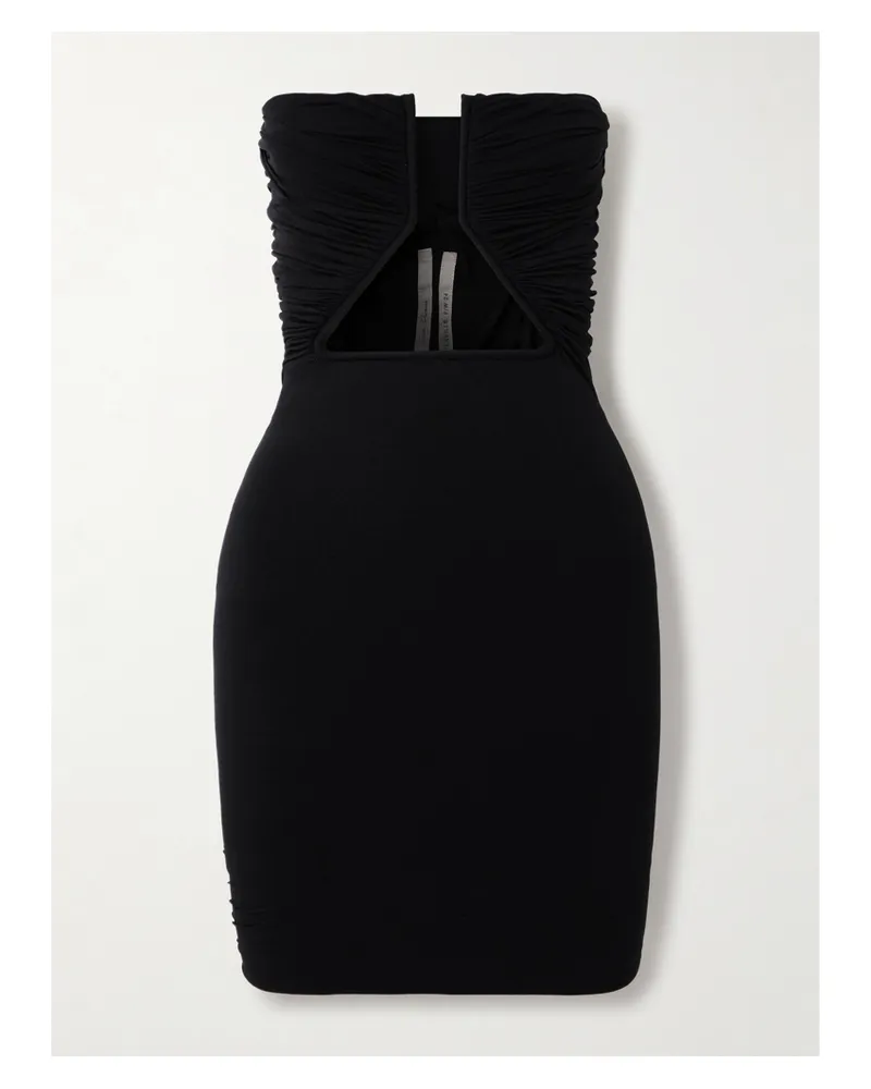 Rick Owens Minikleid Aus Recyceltem Stretch-jersey - Schwarz Schwarz