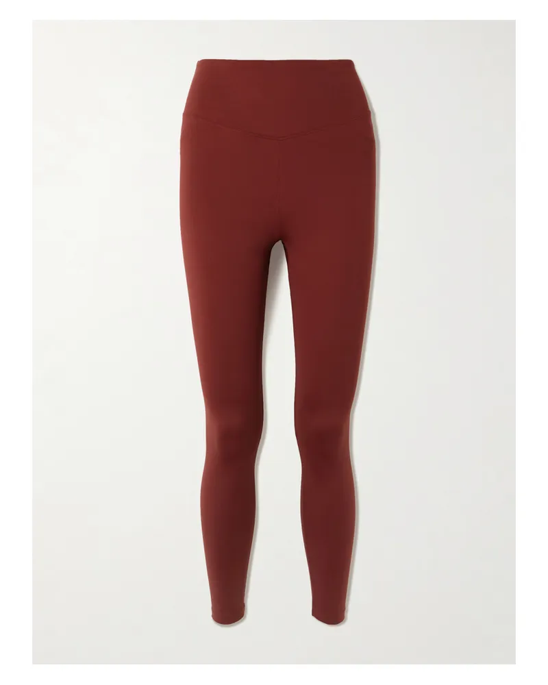 Eres Bille Leggings Aus Stretch-jersey Mit Stickerei - Burgunder Burgunder