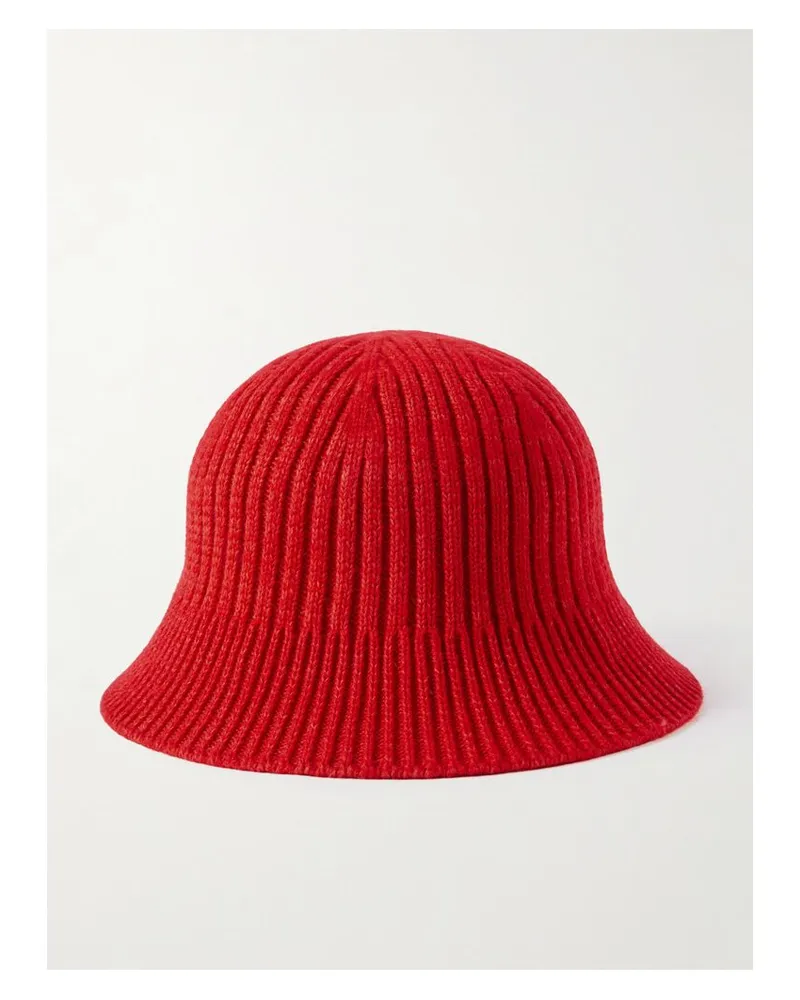 arch4 Xander Fischerhut Aus Geripptem Kaschmir - Rot Rot