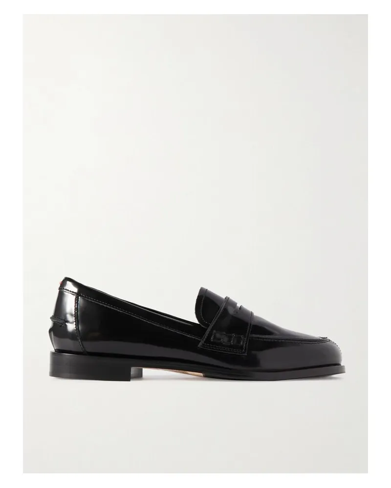 aeyde Oscar Loafers Aus Lackleder - Schwarz Schwarz
