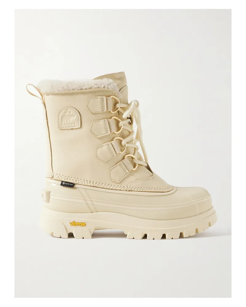 Sorel Caribou Horizon™ Fleece-trimmed Gore-tex™ Ankle Boots - Cream Cream