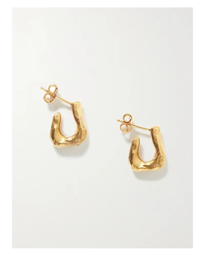 Alighieri Net Sustain The Mini Link Of Wanderlust Vergoldete Ohrringe Gold