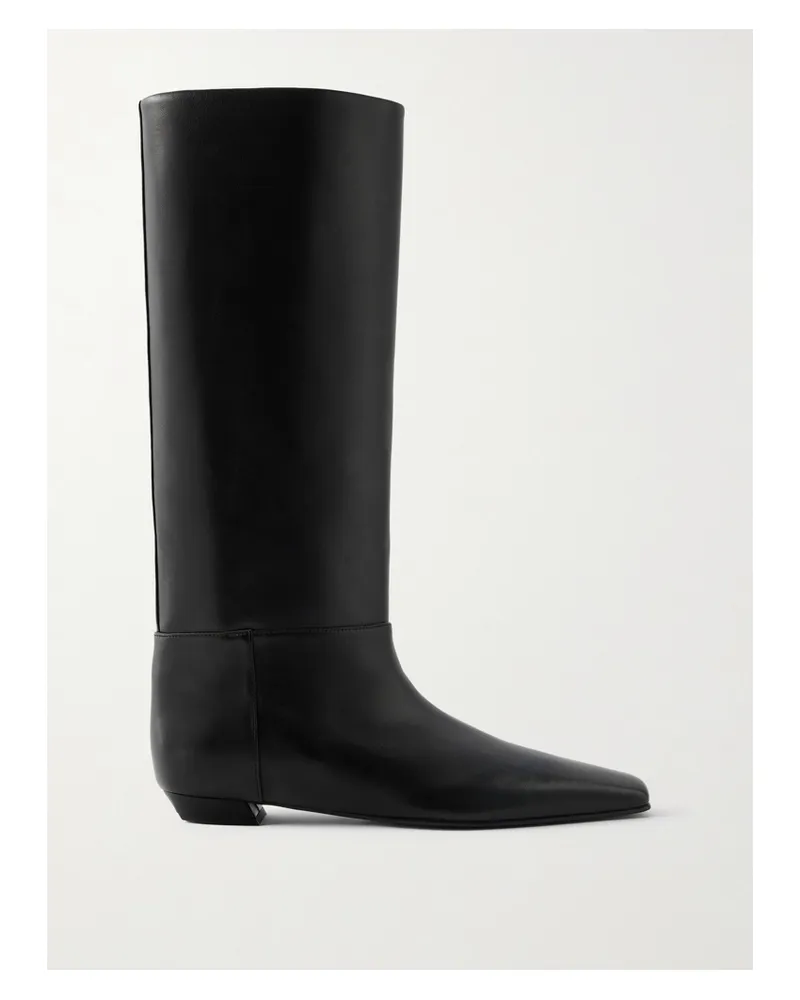 Proenza Schouler Trap Kniehohe Lederstiefel - Schwarz Schwarz