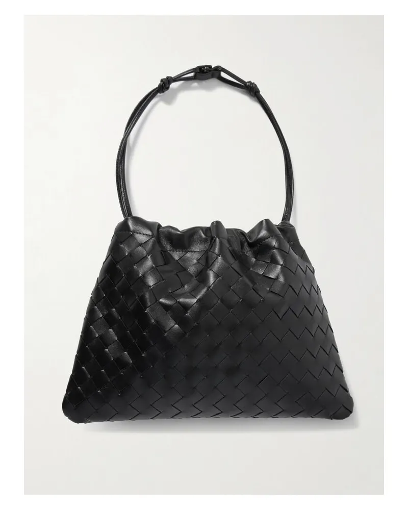 Bottega Veneta Beutel Aus Intrecciato-leder - Schwarz Schwarz