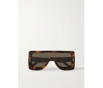 Oversized-sonnenbrille Mit D-rahmen Aus Azetat In Hornoptik