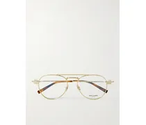 Goldfarbene Pilotenbrille