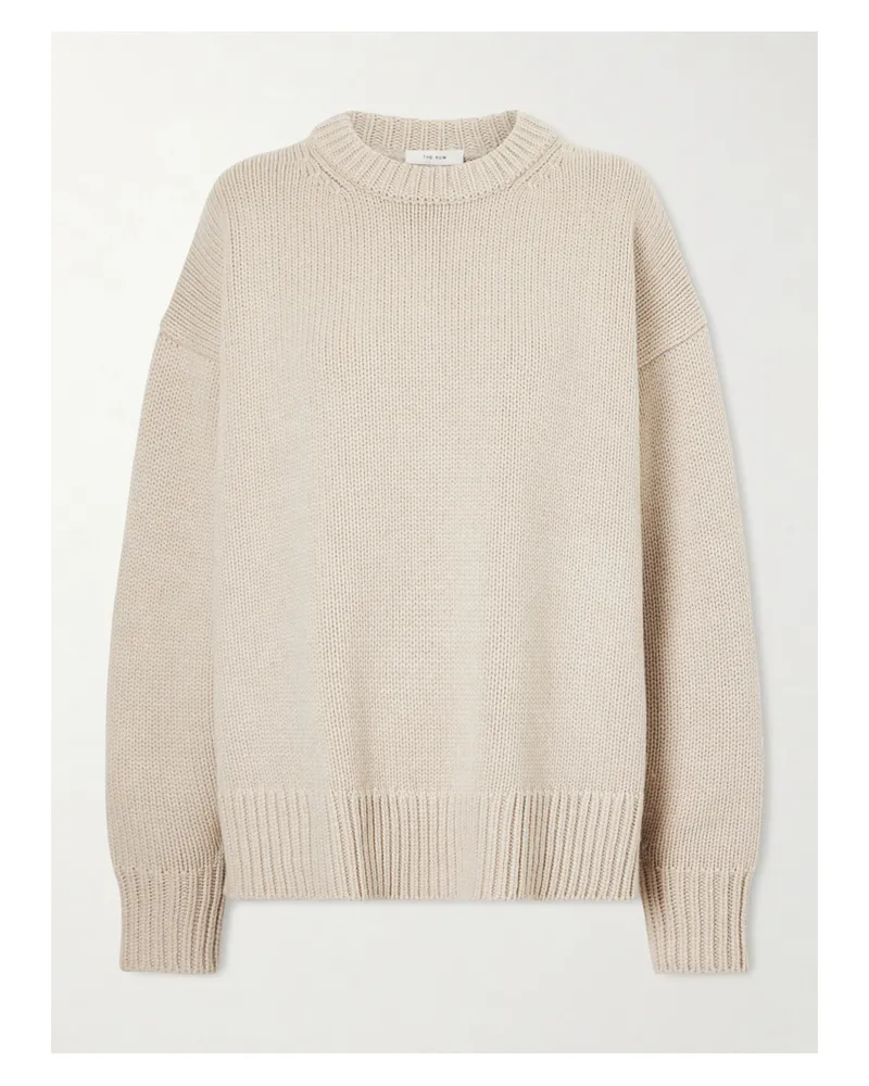 The Row Essentials Ophelia Oversized-pullover Aus Einer Woll-kaschmirmischung - Creme Creme
