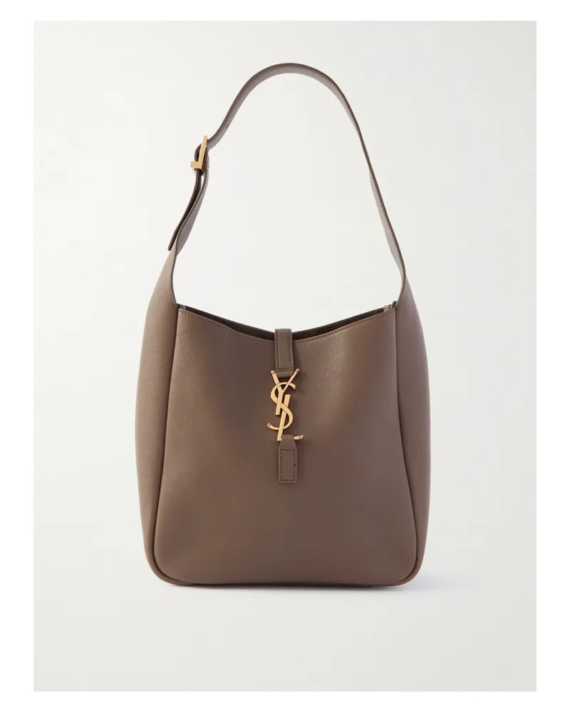 Saint Laurent Le 5 À 7 Supple Small Leather Shoulder Bag - Brown Brown