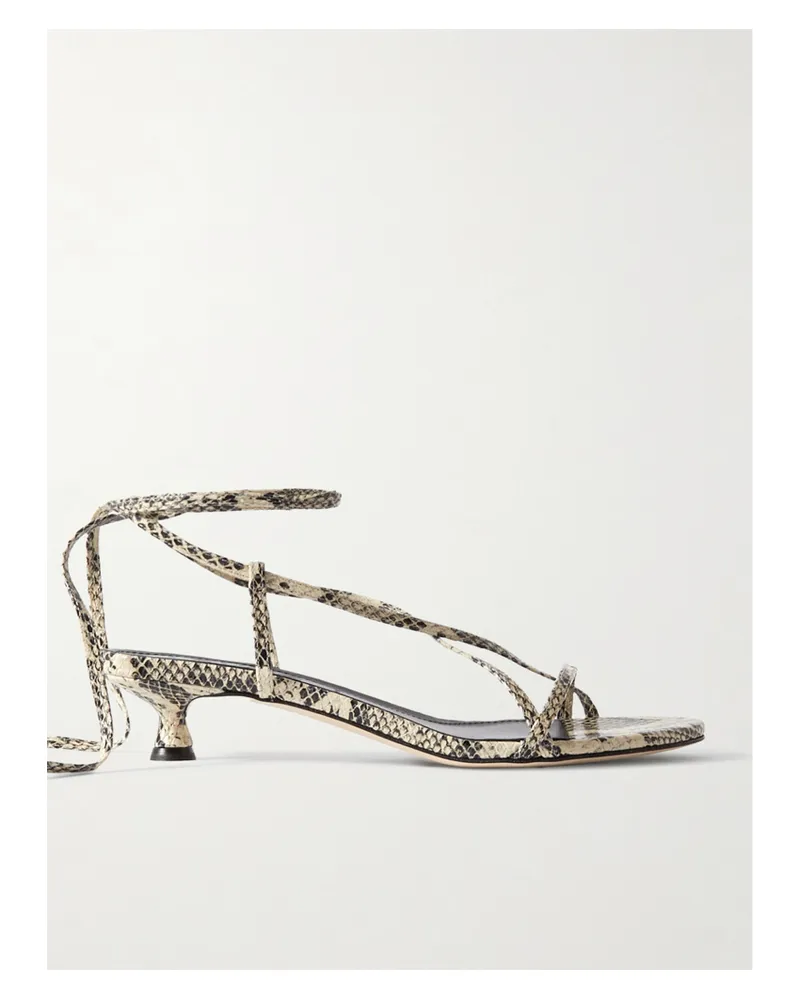 aeyde Paige Sandalen Aus Leder Mit Schlangeneffekt - Animal-Print Animal-print