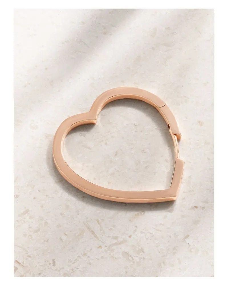 Repossi Antifer Heart Large Einzelne Creole Aus 18 Karat Roségold Gold