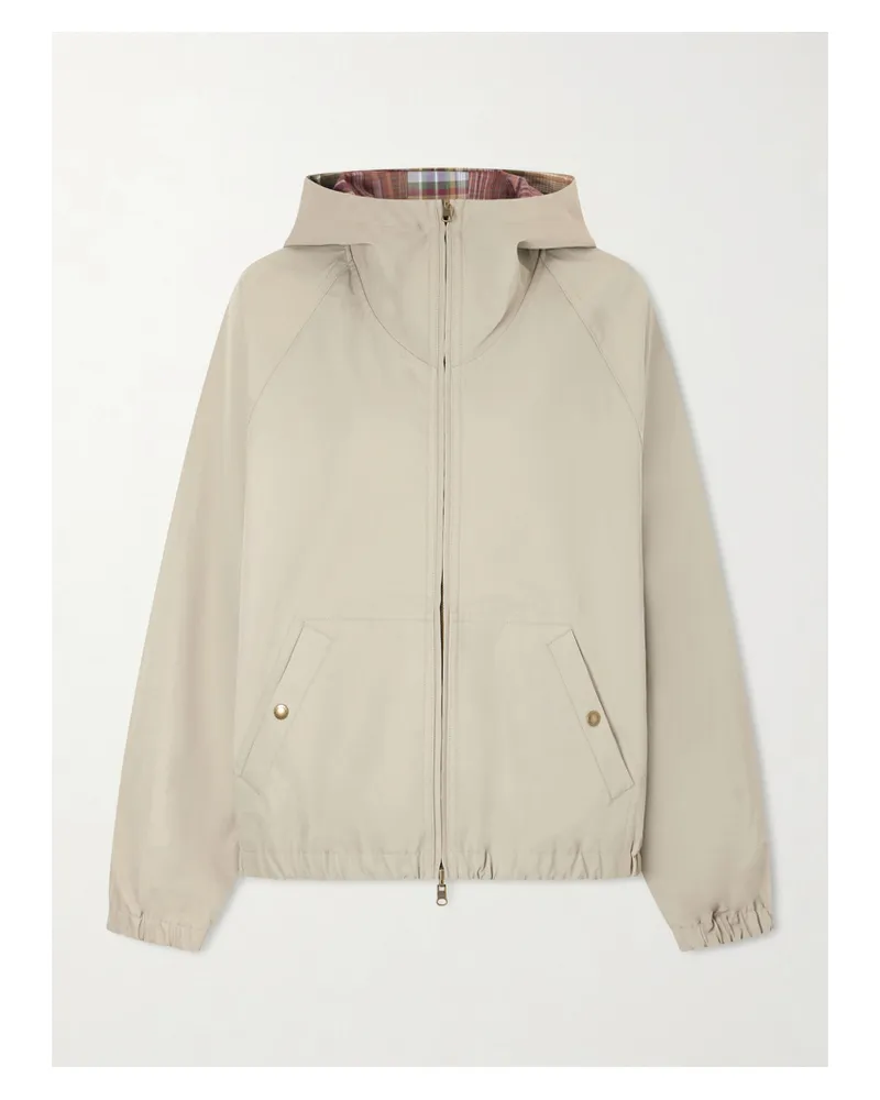 Aimé Leon Dore Hooded Reversible Checked Shell Jacket - Gray Gray