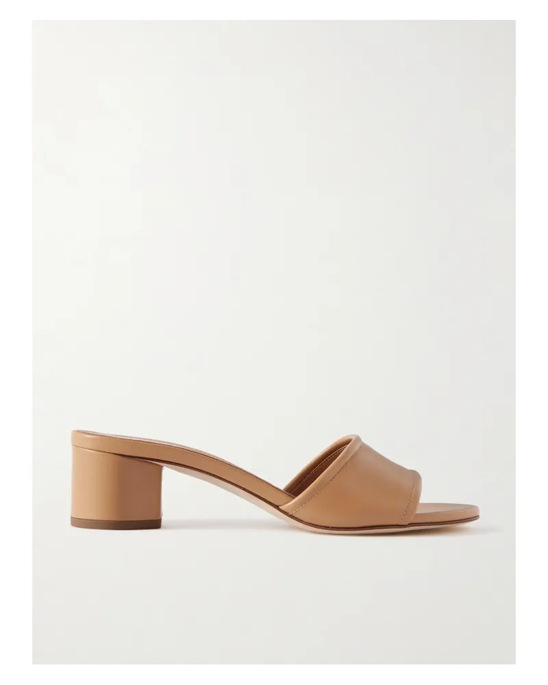 aeyde Jovia Mules aus Leder Neutral