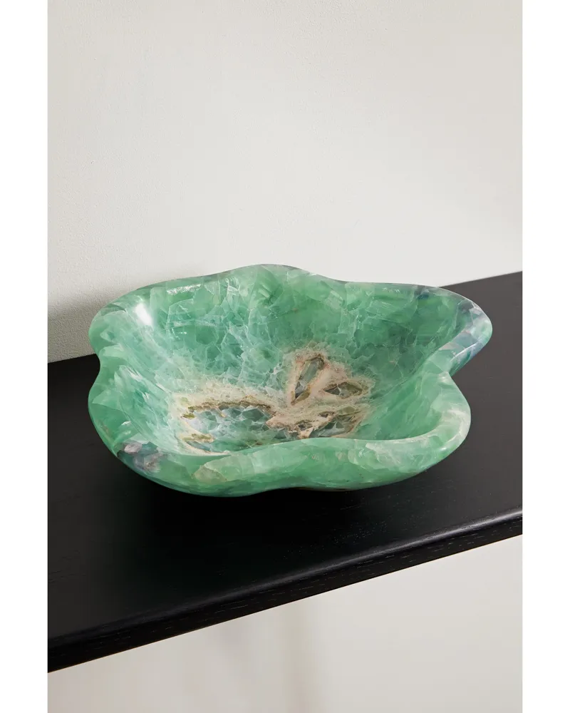 JIA JIA Große Schale Aus Fluorit - Grün Grün