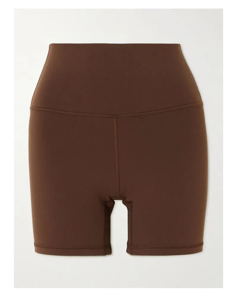LULULEMON Align 15 Cm Hoch Sitzende Shorts Aus Nulu™-material - Braun Braun