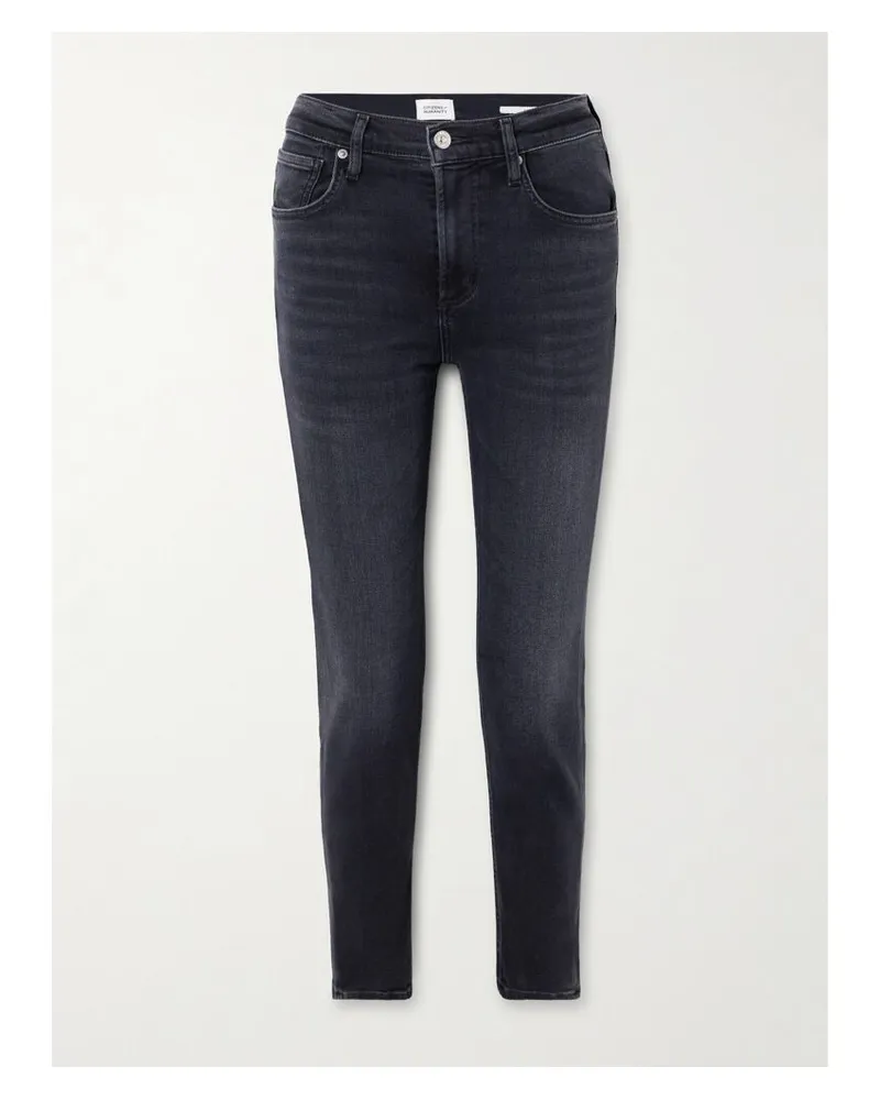 Citizens of humanity Isola Halbhohe Jeans Mit Schmalem Bein - Schwarz Schwarz