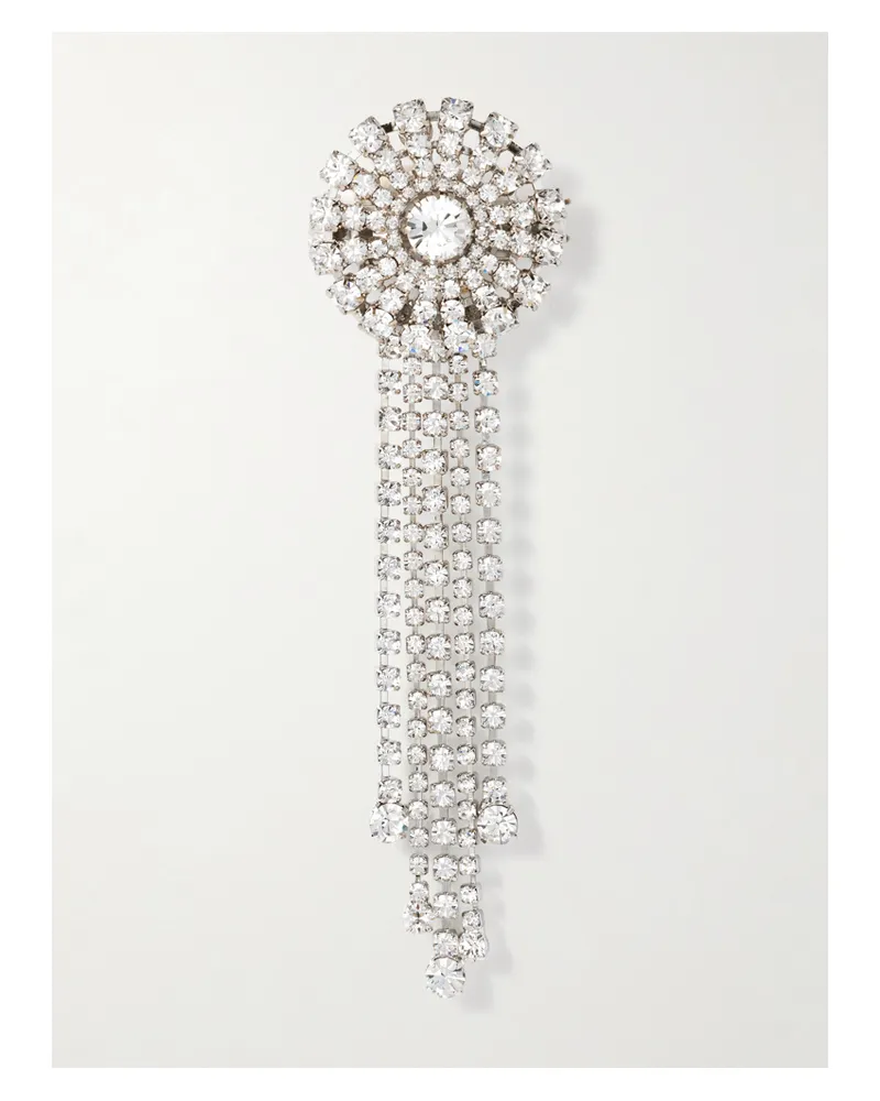 Jennifer Behr Zelina Rhodinierte Haarspange Mit Kristallen Und Fransen - Neutral Neutral