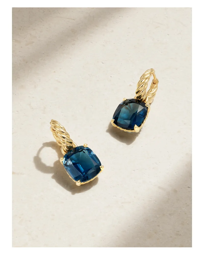 David Yurman Marbella Creolen Aus 18 Karat Gold Mit Topasen Gold