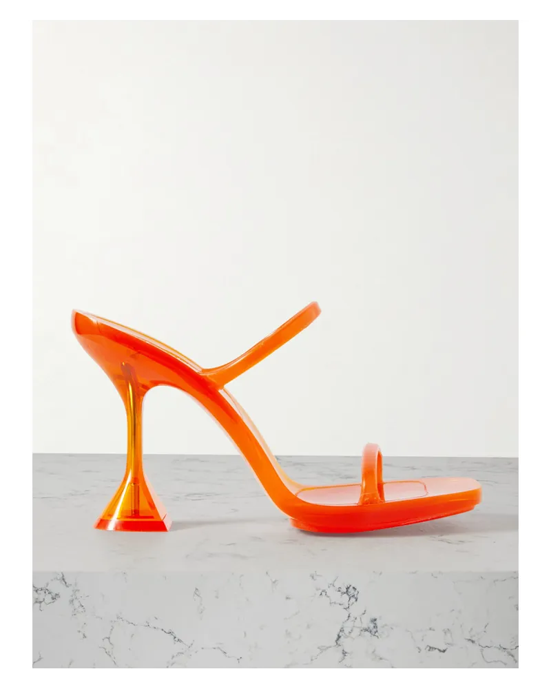 Amina Muaddi Brito Pumps aus Pvc Orange